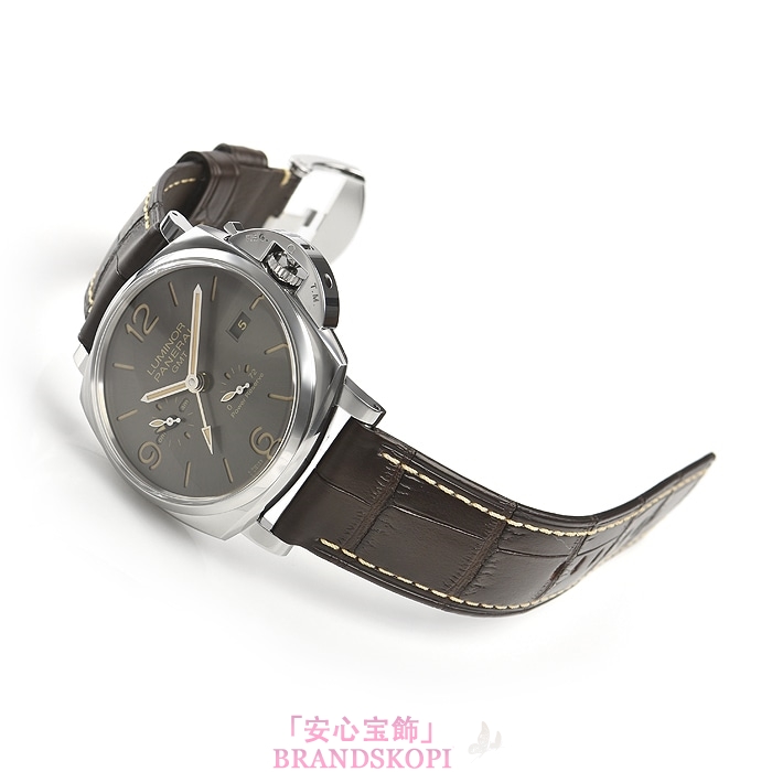 パネライ自動巻き時計ルミノール ドゥエ 3デイズ GMT オートマティック アッチャイオ PAM00944
