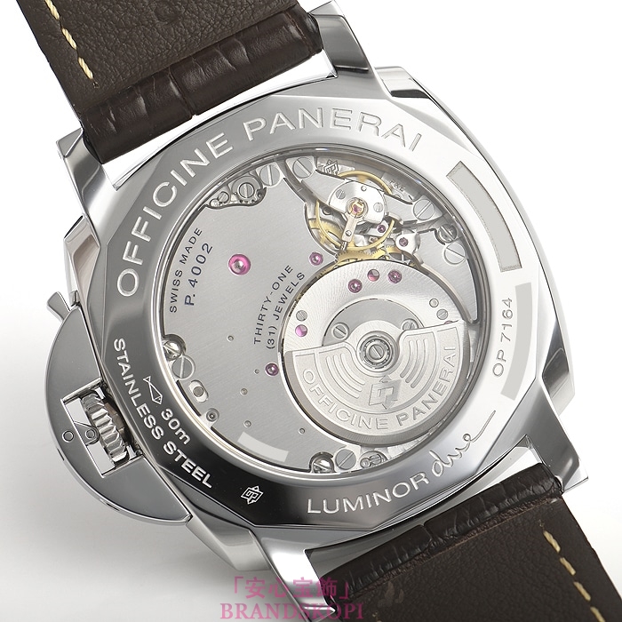 パネライ自動巻き時計ルミノール ドゥエ 3デイズ GMT オートマティック アッチャイオ PAM00944