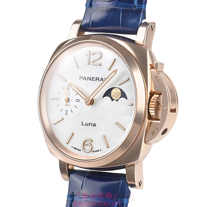パネライ自動巻き時計ルミノール ドゥエ ルナ ゴールドテック PAM01181
