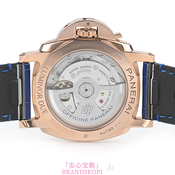 パネライ自動巻き時計ルミノール ドゥエ ルナ ゴールドテック PAM01181