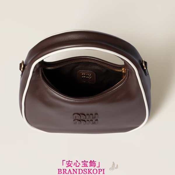 ミュウミュウ2025年新作ワンダー レザー バッグ5BC125_2IBP_F03XH_V_OWF