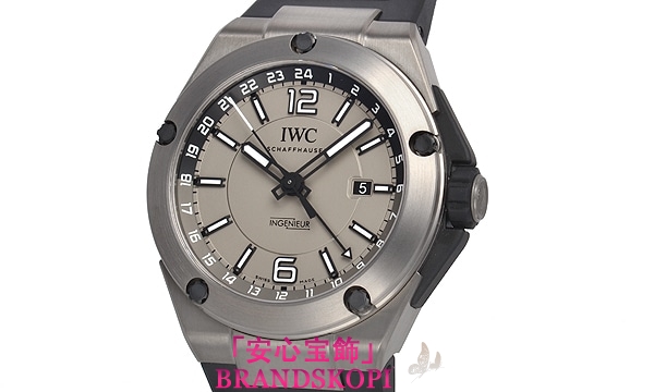 IWC自動巻き時計インヂュニア デュアルタイムチタニウム IW326403