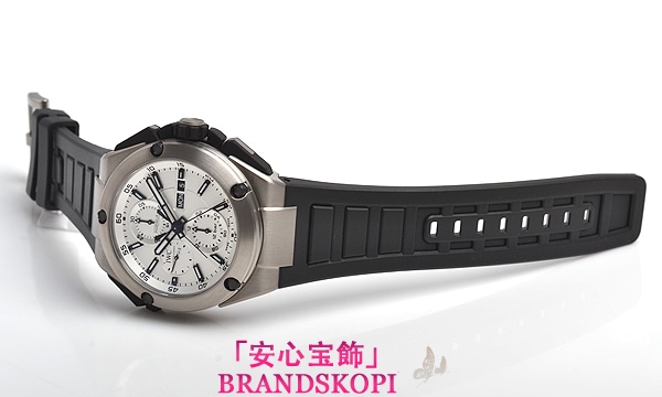 IWC自動巻き時計インヂュニア ダブルクロノグラフ・チタニウム IW386501