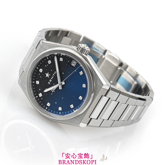 ゼニス自動巻き時計デファイ ミッドナイト 03.9200.670/01.MI001