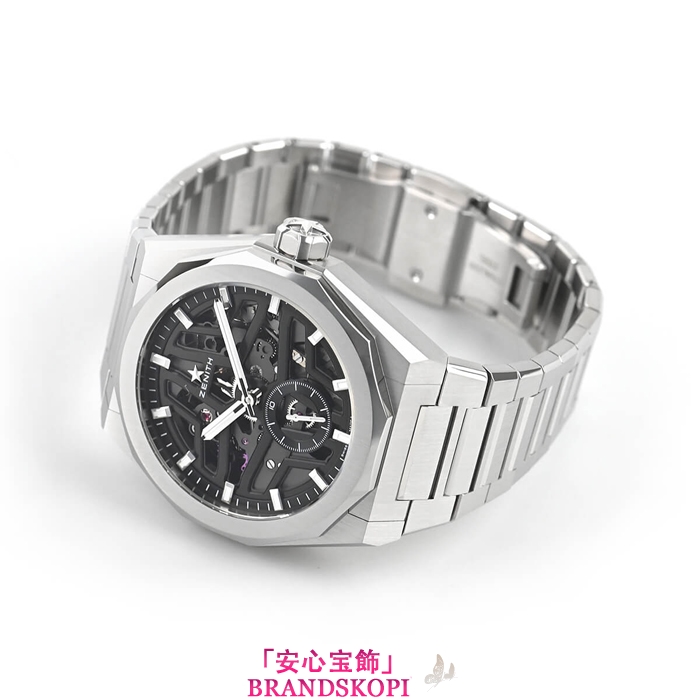 ゼニス自動巻き時計デファイ スカイライン スケルトン 03.9300.3620/78.I001