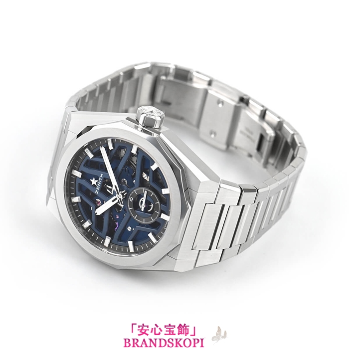 ゼニス自動巻き時計デファイ スカイライン スケルトン 03.9300.3620/79.I001