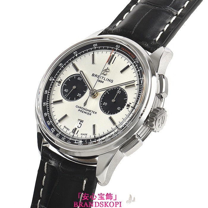 ブライトリング自動巻き時計プレミエ B０１ クロノグラフ４２ A007G-1WAA