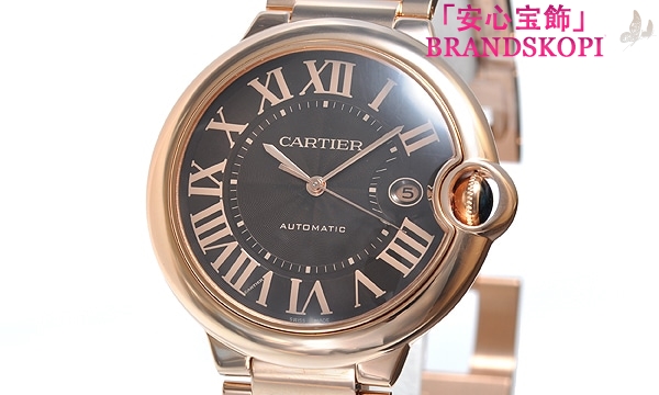 カルティエ自動巻き時計バロン ブルー 42mm W6920036