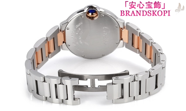 カルティエ自動巻き時計バロン ブルー 33mm WE902044