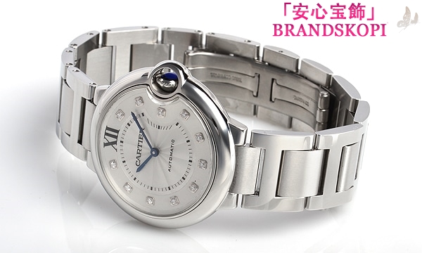 カルティエ自動巻き時計バロン ブルー 36mm WE902075