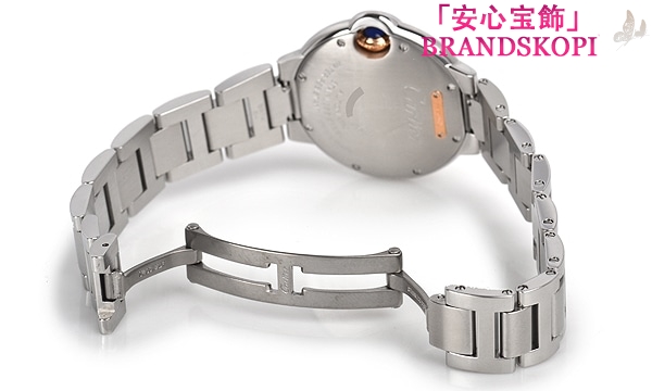 カルティエ自動巻き時計バロン ブルー 33mm WE902080