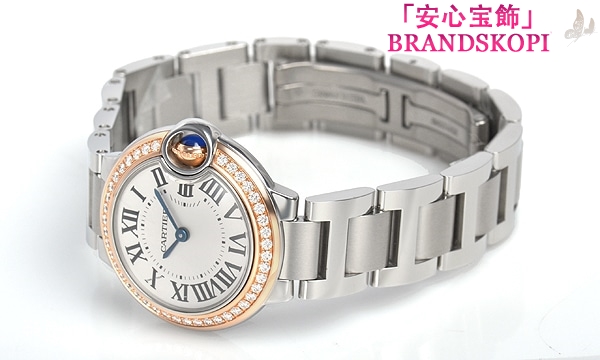 カルティエクォーツ時計バロン ブルー 28mm WE902079