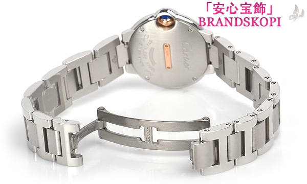 カルティエクォーツ時計バロン ブルー 28mm WE902079