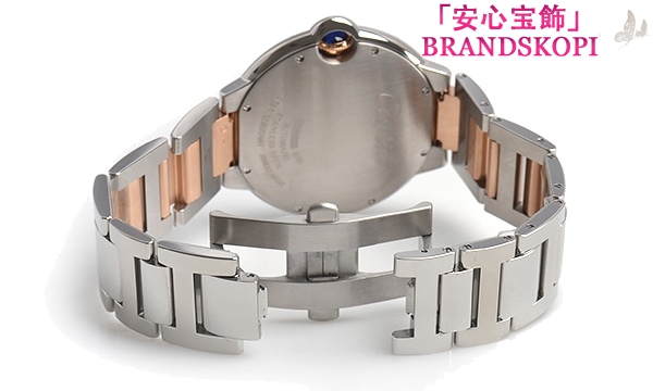 カルティエ自動巻き時計バロン ブルー 42mm W6920095