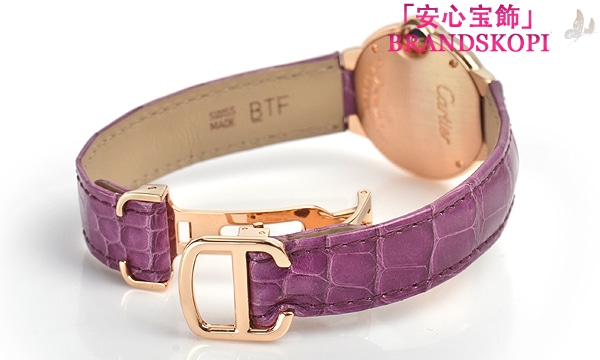 カルティエクォーツ時計バロン ブルー 28mm WE900251
