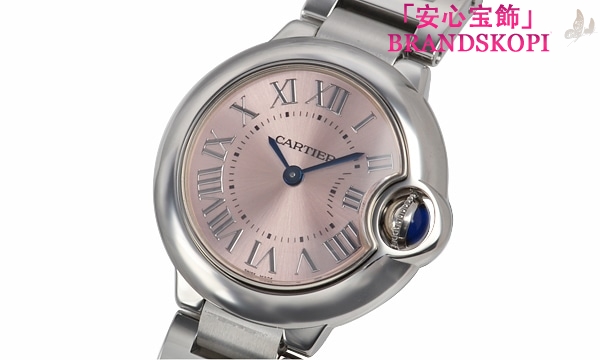 カルティエクォーツ時計バロン ブルー 28mm W6920038