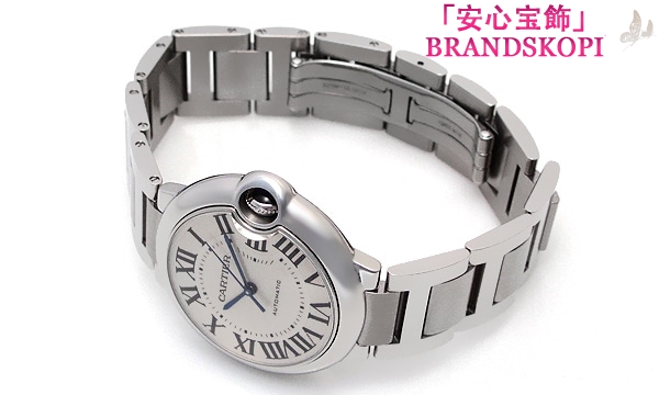 カルティエ自動巻き時計バロン ブルー 36mm W6920046