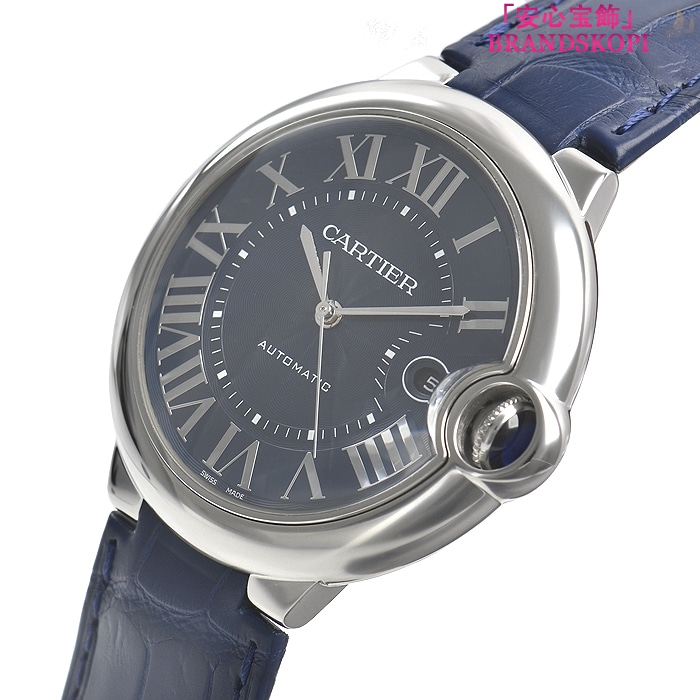 カルティエ自動巻き時計バロン ブルー 42mm WSBB0025