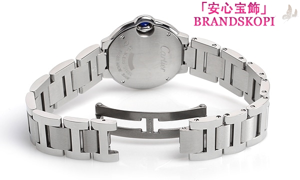 カルティエクォーツ時計バロン ブルー 28mm WE902073
