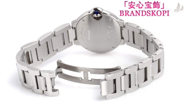 カルティエクォーツ時計バロン ブルー 28mm W69010Z4