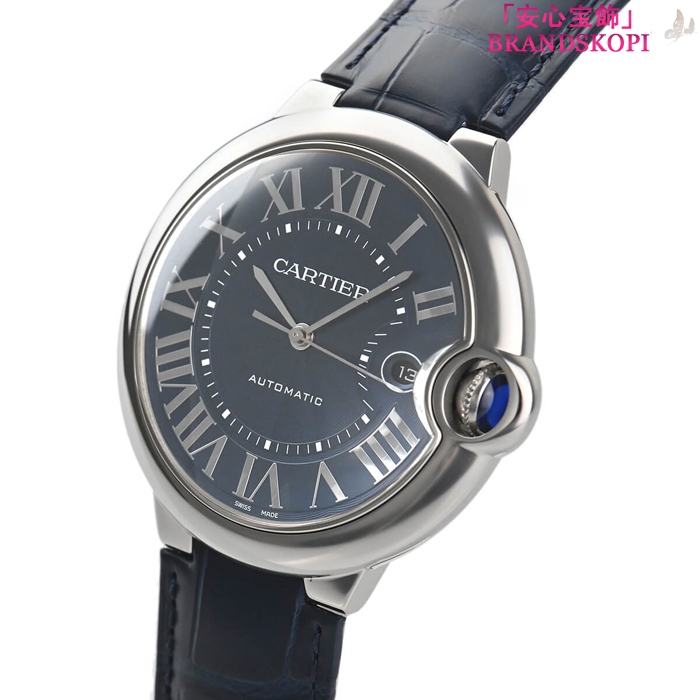 カルティエ自動巻き時計バロン ブルー 42mm WSBB0027