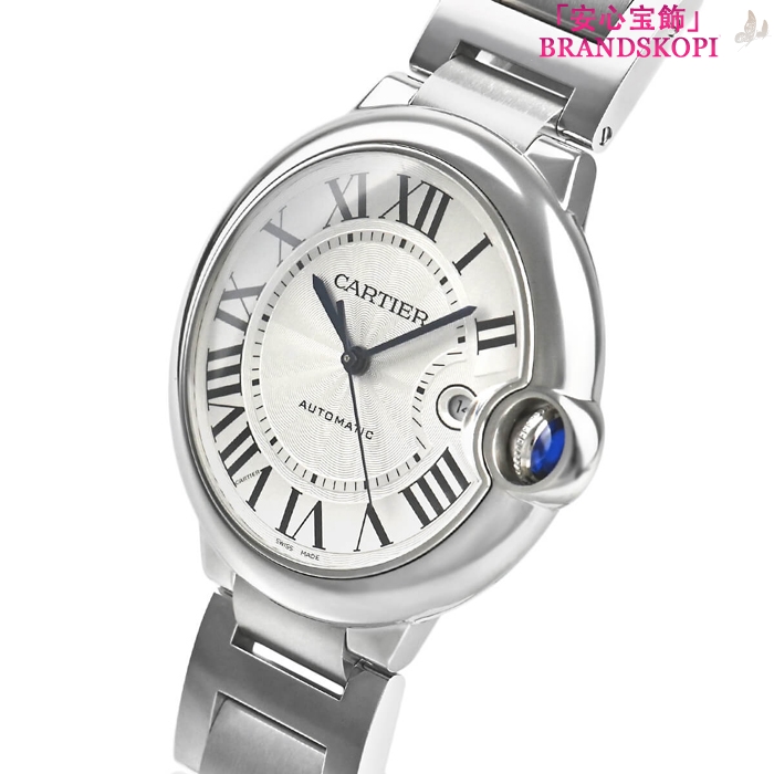 カルティエ自動巻き時計バロン ブルー 42mm WSBB0049