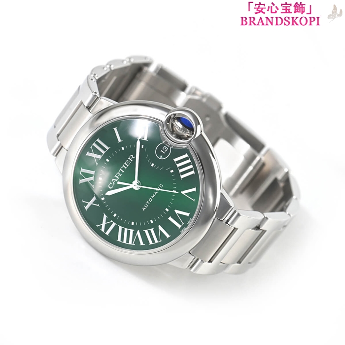 カルティエ自動巻き時計バロン ブルー 40mm WSBB0071
