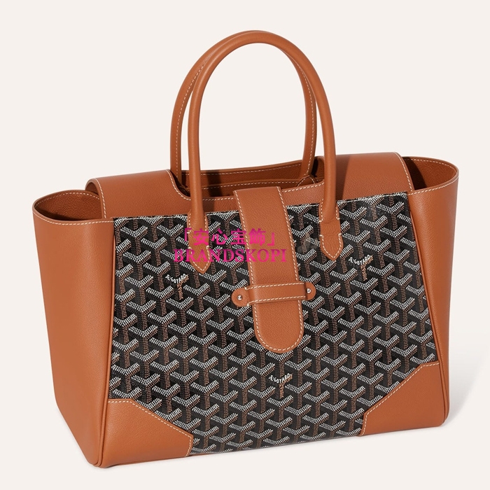 ゴヤールコピーサイゴン トートバッグ カラーブラック＆ナチュラルSAIGOCMMLTY09CL09P-BLACK-TAN