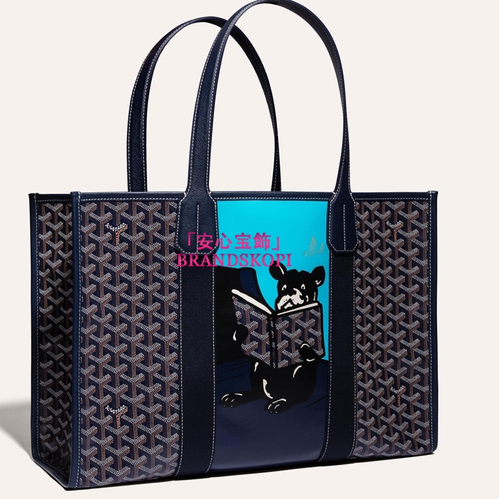ゴヤールコピーヴィレット MM トートバッグ  カラーネイビーブルー VILLETMMLTY08CL08X-NAVYBLUE