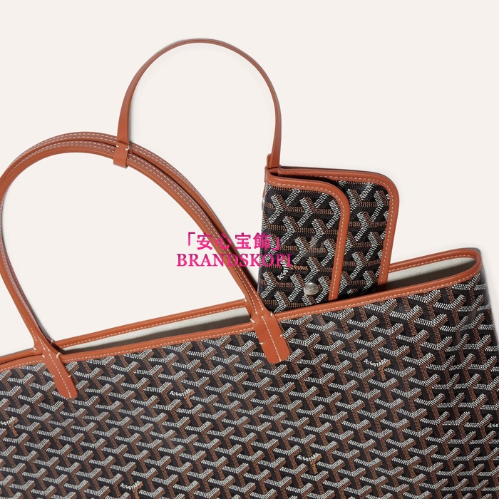 ゴヤールコピーサン・ルイGM バッグ カラーブラック＆ナチュラルSTLOUIGMLTY08CL08P-BLACK-TAN