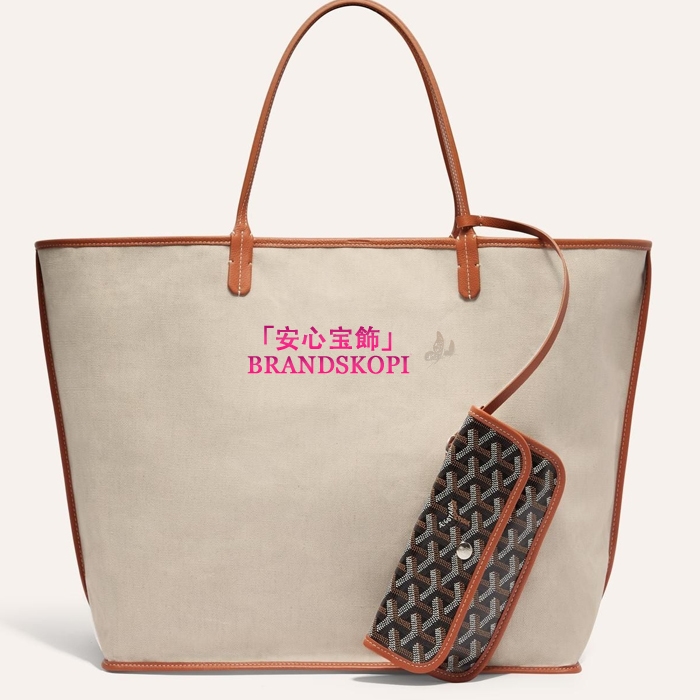 ゴヤールコピーサン・ルイGM バッグ カラーブラック＆ナチュラルSTLOUIGMLTY08CL08P-BLACK-TAN